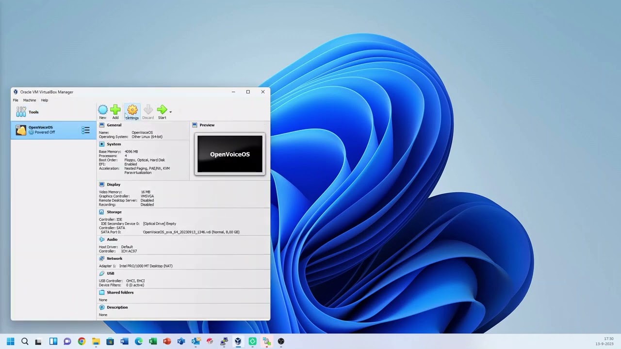 OpenVoiceOS - Open Virtual Appliance