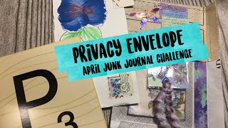 #junkjournal #embellishments - April A2Z junk journal challenge •P• privacy envelope embellishment