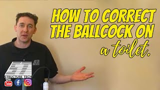 How to correct the ballcock on a toilet