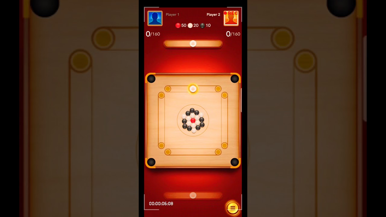 How to play carrom in mobile//short trick of carrom/how to play online