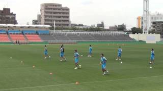 20140519欧州9人衆　ＲＵＮ＆ＪＯＧ 1コーチの話聞いてるぅ？