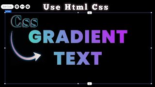 How to create Gradient text color using Html  and CSS