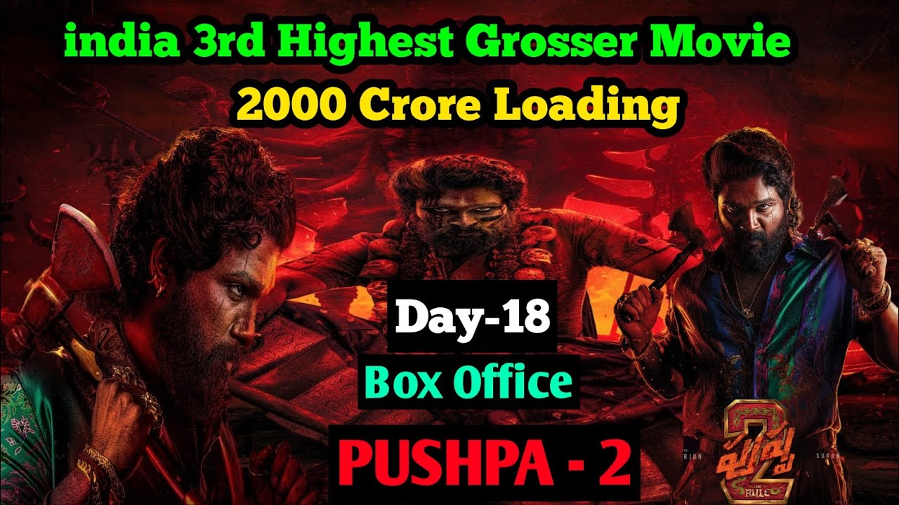 Pushpa 2 3Rd Week hindi collection more than RRR Day-1 Hindi Collection