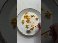 Flower petals soaked in milk