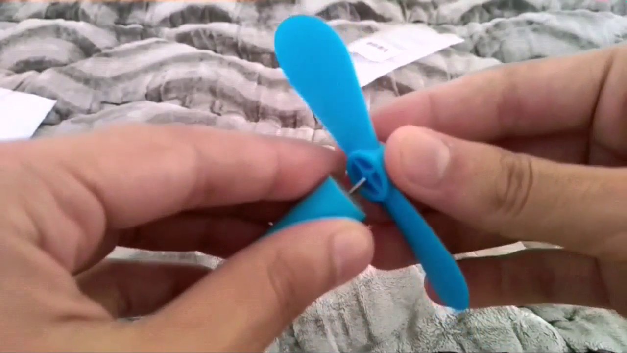 Portable Flexible USB Mini Cooling Fan Cooler for Laptop Desktop Computer   DODGER BLUE [ Unboxing ]