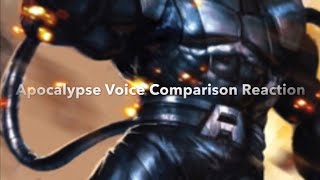 Apocalypse Voice Comparison Reaction