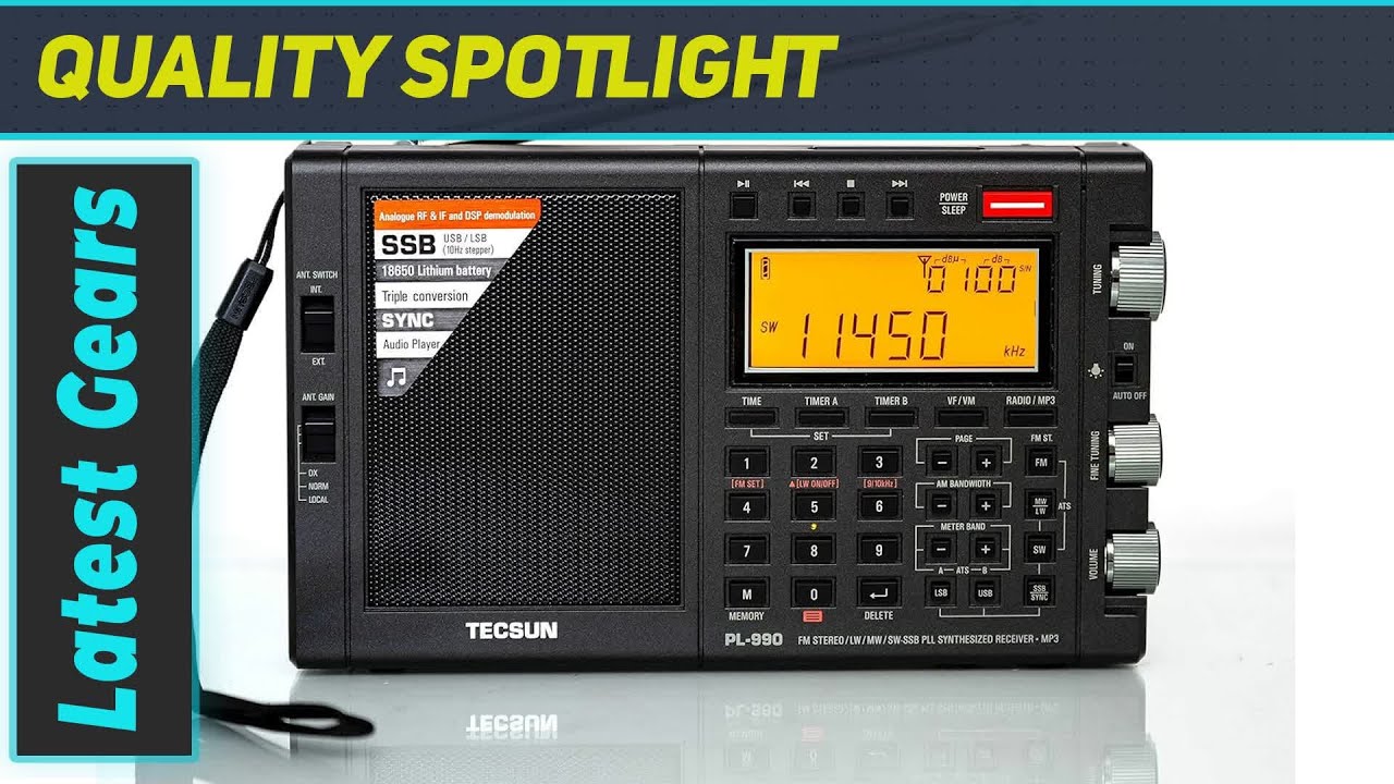 Tecsun PL990 Digital Worldband AM/FM Shortwave Longwave Radio with SSB & MP3 Player