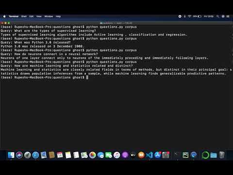 CS50's Introduction to Artificial Intelligence with Python | Week 6: Questions Demonstration