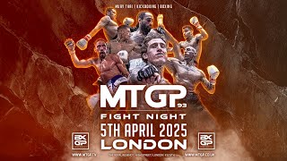 Lue Kawla vs Tom Hill // MTGP Fight Night 93 // April 5th // The Royal Regency