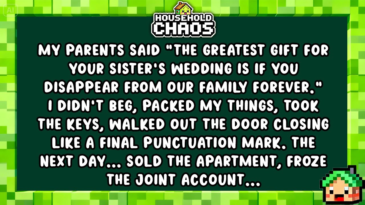 My Parents Said "The Greatest Gift For Your Sister's Wedding Is If You Disappear From Our Family..."