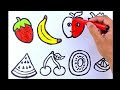 Drawing fruits for children