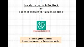 Hands-On Lab with Amazon Bedrock,Enabling FM Model Access & Accessing Models in SageMaker Code