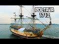 "Poltava". Russian 54-Gun Battleship of 1712. St Petersburg, Russia