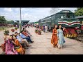 Live view from Locomotive Cab train journey from Train driver cab front view