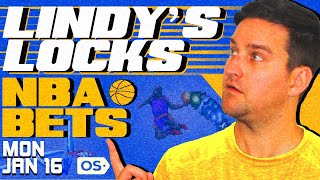 NBA Picks for EVERY Game Monday 1/16 | Best NBA Bets & Predictions | Lindy's Leans Likes & Locks