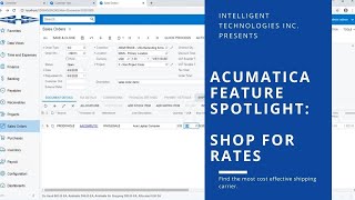 Acumatica Feature Spotlight: Shopping For Rates