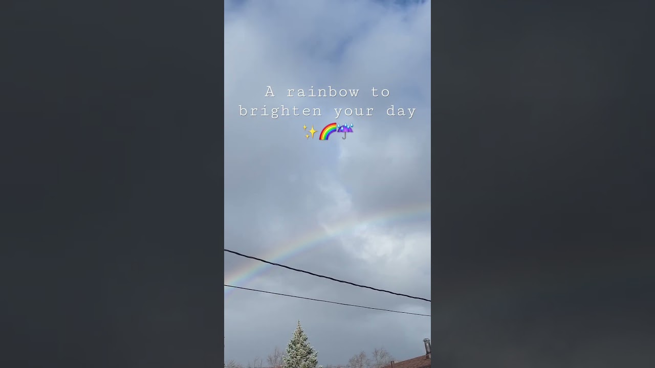 ✨🌈☔️ a rainbow to brighten your day 