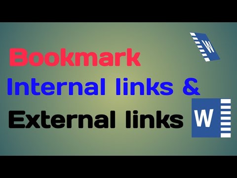 Bookmark, Internal and External Links