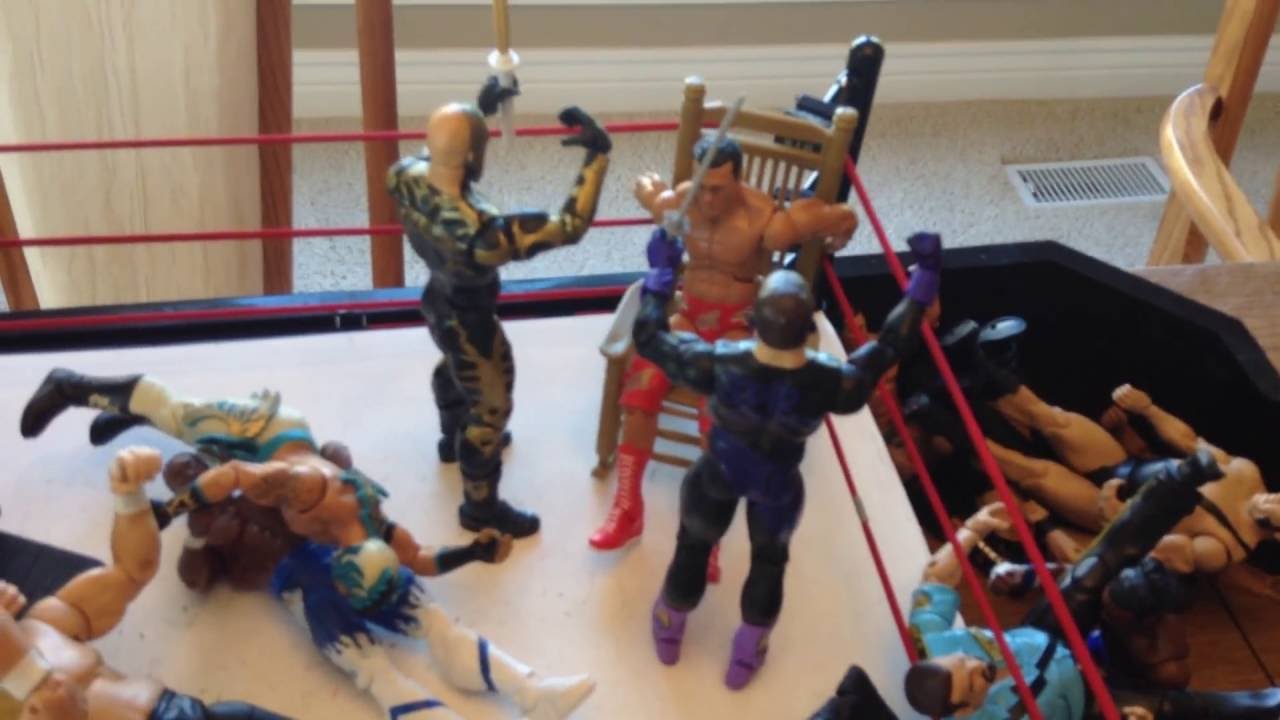 WWE action figure set up YouTube