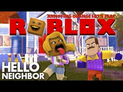 Annoying Orange Plays Roblox Hello Neighbor Blocky Butt Toucher Youtube - annoying orange plays roblox hello neighbor roblox jojos