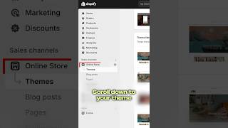 Shopify theme customization settings