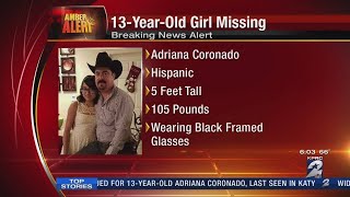 Amber Alert issued for missing 13-year-old girl