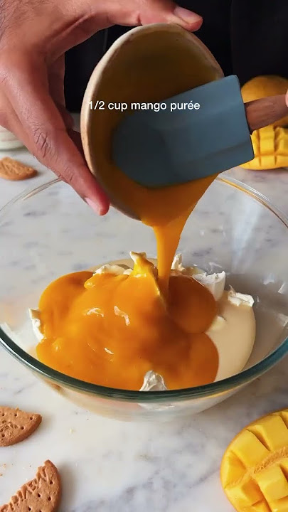 *YUMMIEST* MANGO CHEESECAKE RECIPE AT HOME #shorts