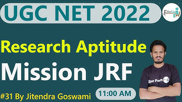 11:00 AM #31 Research Aptitude UGC net 2022 | UGC NET Class | UGC NET 2022 | NET Free Class