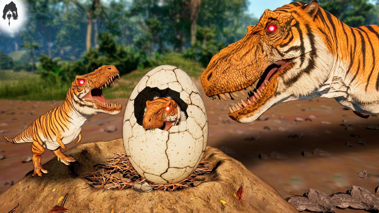 The Isle - MINHA MÃE ME ABANDONOU? Bebê T-Rex Tigre de Ninho! Monstro Híbrido Tentou Me Caçar!🐯