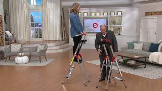 Hailo 3-Step Lightweight Ladder with Safety Rail on QVC