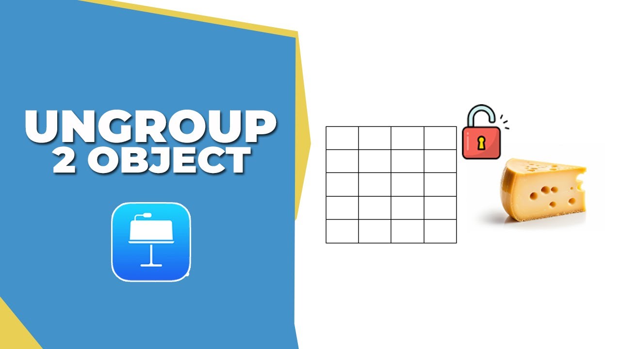 How to ungroup 2 object in Apple Keynote - YouTube