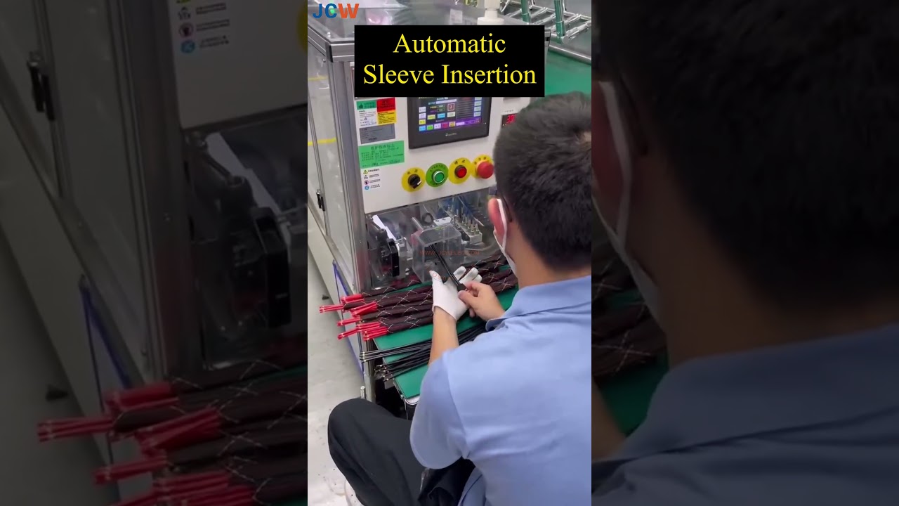 Automatic Wire Harness Braided Sleeve Insertion Machine