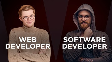 Software developer vs web developer - what
