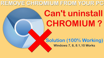 How to fully remove Chromium malware 100% Working