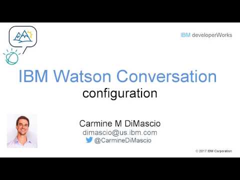 Create The Watson Conversation Service