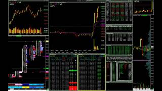 Two Trades At The Same Time - LCID Short and AAPL Long | Live Day Trading
