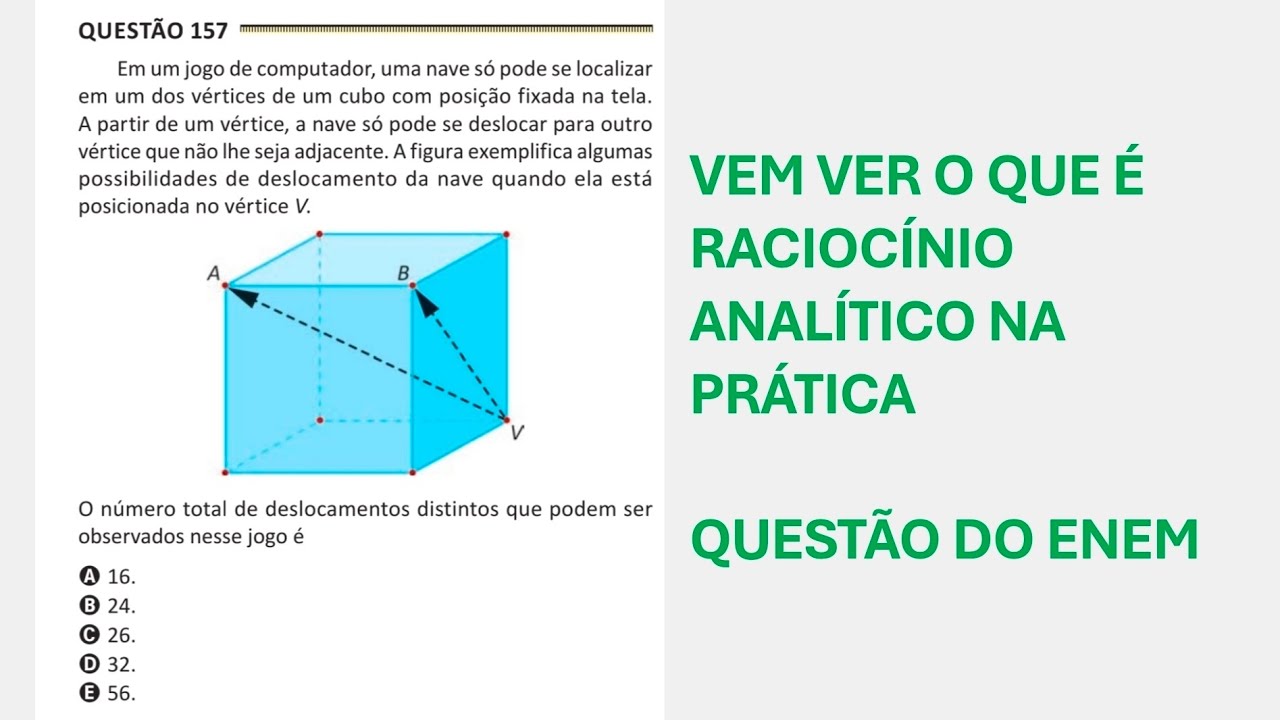 ENEM PPL 2025 Reaplicação - Questão 157 (Caderno Amarelo) Em um jogo de computador, uma nave só pode