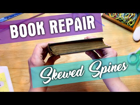 Straightening Skewed Book Spines | Book Care 101