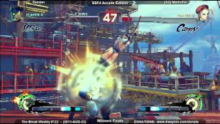 The Break Weekly #122 - SSF4ae LF - Damian VS [AG] MarlinPie