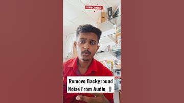 Remove Background Noise From Audio Just One Click | #shorts