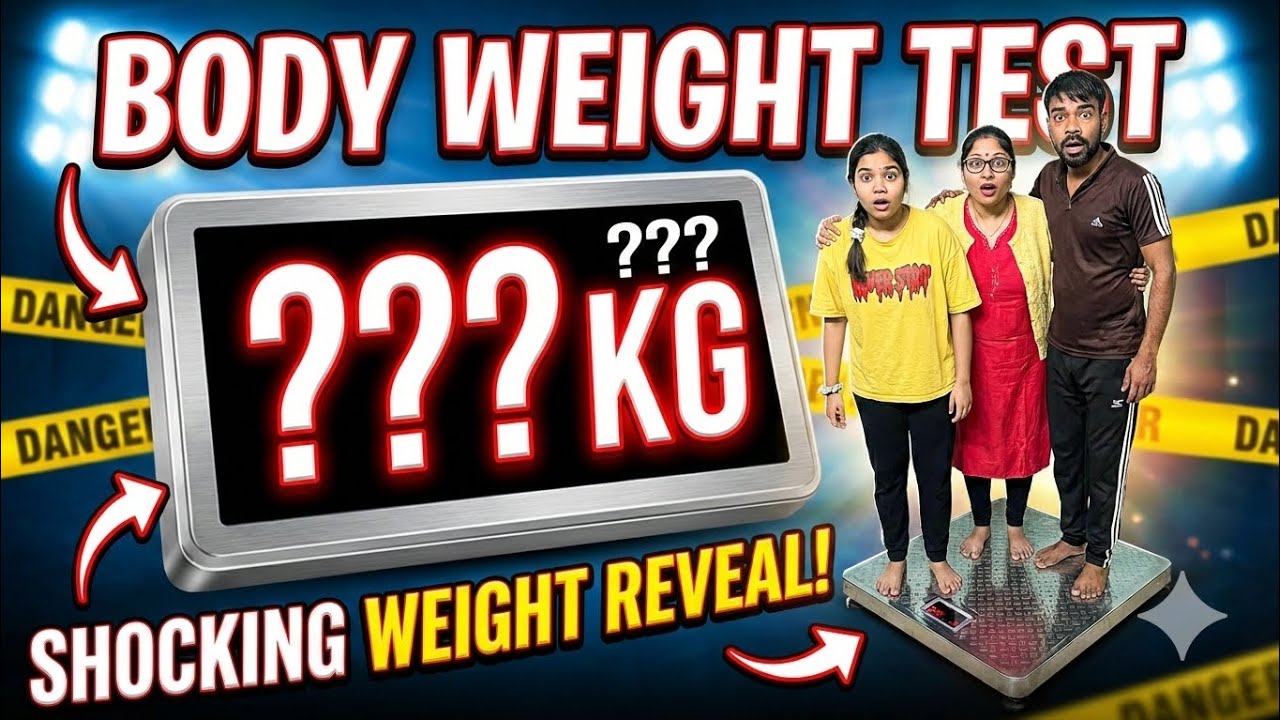SHOCKING Body Weight Test! 😱 Kiska Weight Sabse Zyada Hai? | Family Vlog