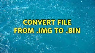 Convert file from .img to .bin