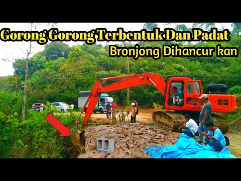 #Batu Jomba terkini#Penyaluran Air Gorong² Ter atasi‼️Bronjong di Hancurkan.
