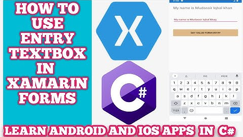 Xamarin Forms Entry | Entry/TextBox in Xamarin Forms | Custom Entries Xamarin Forms