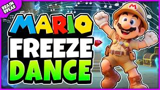 Mario Egypt Freeze Dance 🏺 Brain Break For Kids | Kids Fitness | Just Dance | Egypt Run