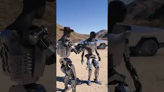 Robots Testing Tesla's New Bulletproof Cybertruck