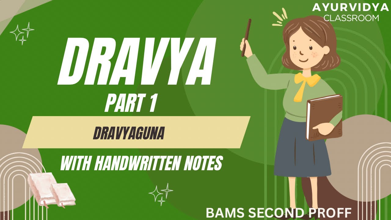 DRAVYAGUNA | DRAVYA: Nirukti, Lakshana, Panchbhautikatva | BAMS 2nd proff | AyurVidya Classroom
