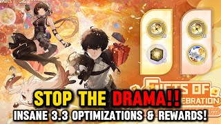 STOP THE DRAMA! Look at THESE Insane 3.3 Optimizations &amp; Rewards! | Preview Info
