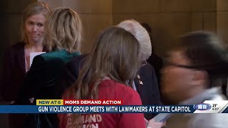 Moms Demand Action gather at Nebraska State Capitol in opposition of three firearm bills