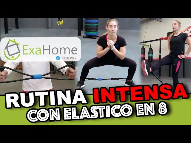 Bandas elasticas en 8 fitness 